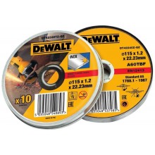 DeWALT DT43922 Sada rezných kotúčov 125 x 1,2 mm, 10 ks