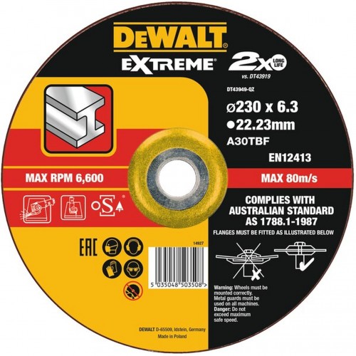DeWALT DT43949 brúsny kotúč na kov, 230mm