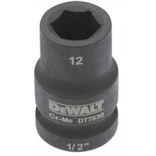 DeWALT DT7530 Extreme Impact Nástrčná hlavica 1/2“ krátka, 12 mm