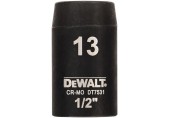 DeWALT DT7531 Nástrčná hlavica EXTREME IMPACT 1/2“ krátka, 13 mm