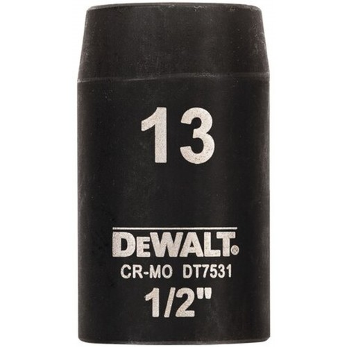 DeWALT DT7531 Nástrčná hlavica EXTREME IMPACT 1/2“ krátka, 13 mm