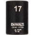 DeWALT DT7535 Nástrčná hlavica EXTREME IMPACT 1/2“ krátka, 17 mm