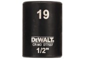 DeWALT DT7537 Nástrčná hlavica EXTREME IMPACT 1/2“ krátka, 19 mm