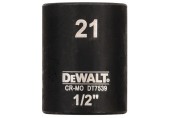 DeWALT DT7539 Nástrčná hlavica EXTREME IMPACT 1/2“ krátka, 21 mm