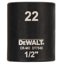 DeWALT DT7540 Nástrčná hlavica EXTREME IMPACT 1/2“ krátka, 22 mm