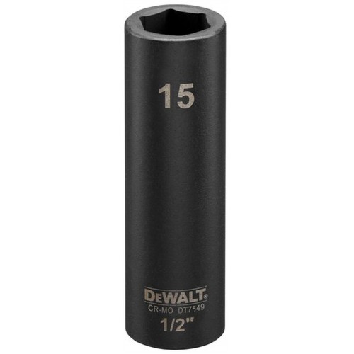 DeWALT DT7549 Nástrčná hlavica EXTREME IMPACT 1/2“ dlhá, 15 mm