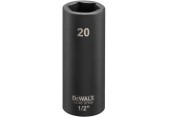 DeWALT DT7554 Nástrčná hlavica EXTREME IMPACT 1/2“ dlhá, 20 mm