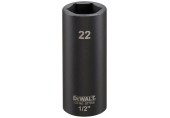 DeWALT DT7556 Nástrčná hlavica EXTREME IMPACT 1/2“ dlhá, 22 mm