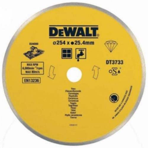 DeWALT DT3734 Kotúč na rezanie kameňa a porcelánu, 250x1,6x25,4mm (D24000)