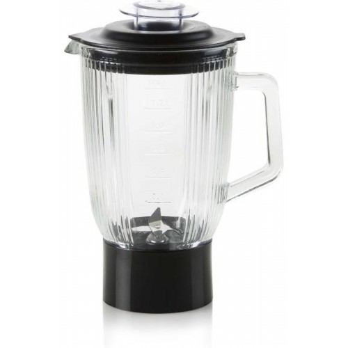 DOMO Sklenený mixér ku kuchynskému robotu, 1,4l DO1023KR-B