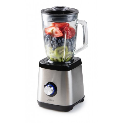 DOMO Stolný mixér so sklenenou nádobou 1,5l, 1000W DO1133BL