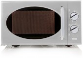 DOMO Mikrovlnná rúra retro 900W, sivá DO302