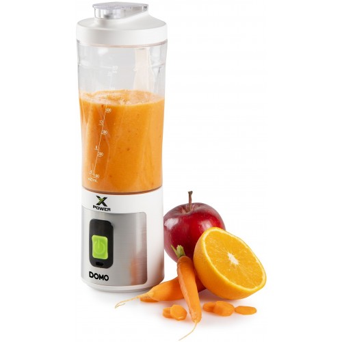 DOMO Aku smoothie mixér X-Power to go 120W, biely DO752BL