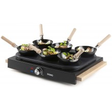 DOMO Elektrický lívanečník a WOK - 2v1, 1000W DO8719W