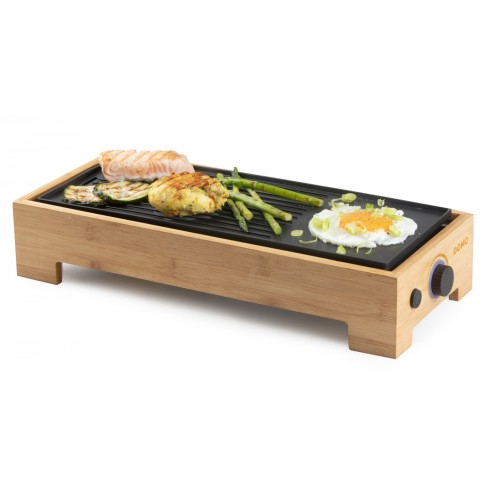 DOMO Bamboo Style Stolný elektrický gril Plancha (36x14cm/1000W) DO9270G