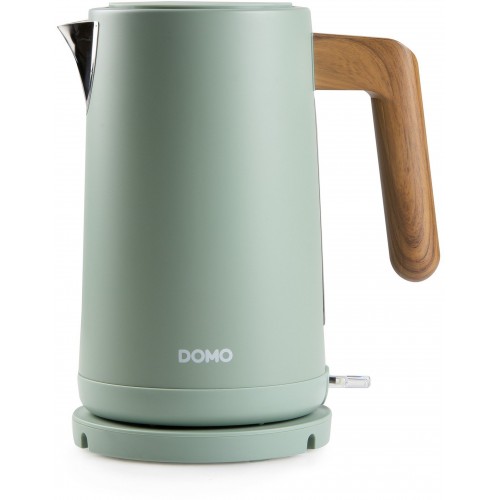 DOMO WOOD YOU Rýchlovarná kanvica (1,7l/2200W) nerez, zelená DO9282WK