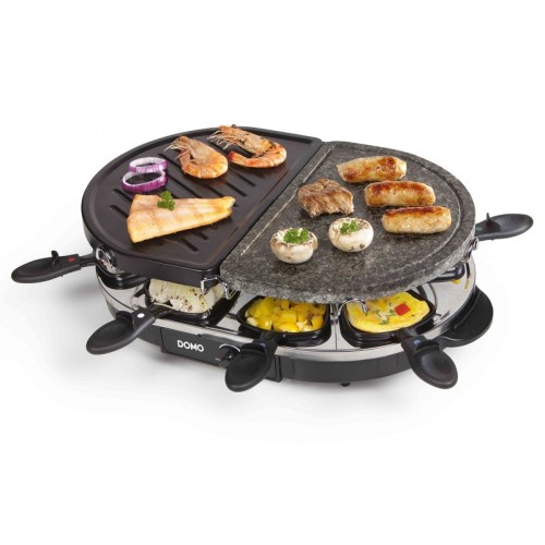 DOMO Raclette gril z prírodného kameňa / kov DO9059G DOMO Raclette gril z prírodného kameňa / kov DO9059G