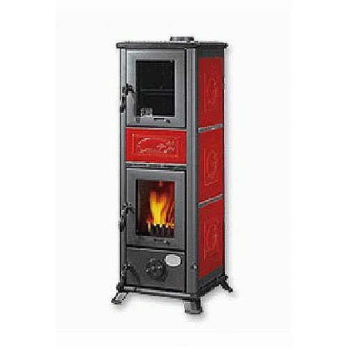 NORDICA DORELLA Forno L12 krbová kamna s troubou liberti bordo
