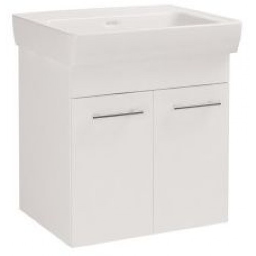 DŘEVOJAS Q 600D skrinka s umývadlom Q 600, biela 12734 DŘEVOJAS Q 600D skrinka s umývadlom Q 600, biela 12734