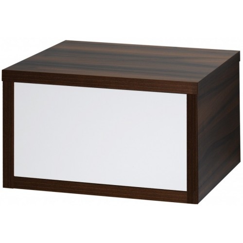 DŘEVOJAS Kúpeľňová prídavná skriňa STORM 60 ZZ, orech / biela 72561