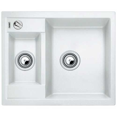 BLANCO Metra 6 drez s excentrom, vrátane sifónu, biela 516157 BLANCO Metra 6 drez s excentrom, vrátane sifónu, biela 516157