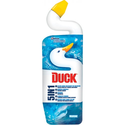 DUCK 5v1 Tekutý WC čistič Morská vôňa 750 ml DUCK 5v1 Tekutý WC čistič Morská vôňa 750 ml