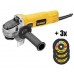 DEWALT uhlová brúska 115mm DWE4050 + 3 x kotúč