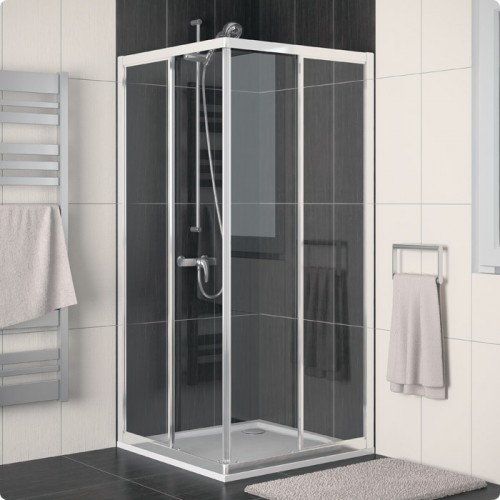 RONAL ECOAC ECO-Line rohový vstup - strana pravá *, 70cm, biela / plast ECOD07000411
