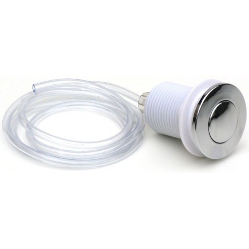 EcoMaster Komplet Pneu-tlačidlo vrátane hadičky, lesklý chróm 001010211