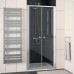 RONAL ECP2 ECO-Line dvojkrídlové dvere, 80cm, aluchrom / číre sklo ECP208005007
