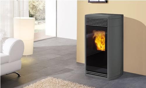 EDILKAMIN IDROFLEXA krbové kachle na pelety s výmenníkom, šedé 667980
