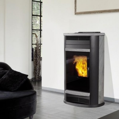 EDILKAMIN ALPEN teplovodné kachle na pelety , 18kW , mastenec 755580