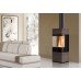 EDILKAMIN CORAL 3 teplovzdušné krbové kachle na drevo, 6kW, wenge 757160 