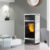EDILKAMIN FUJI teplovodné kachle na pelety , 18kW , biela 755510