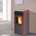 EDILKAMIN NAOMY teplovodné kachle na pelety, 15kW, bordó 755600