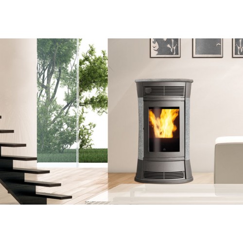 EDILKAMIN TRESOR teplovodné kachle na pelety, 15kW, šedá 755250