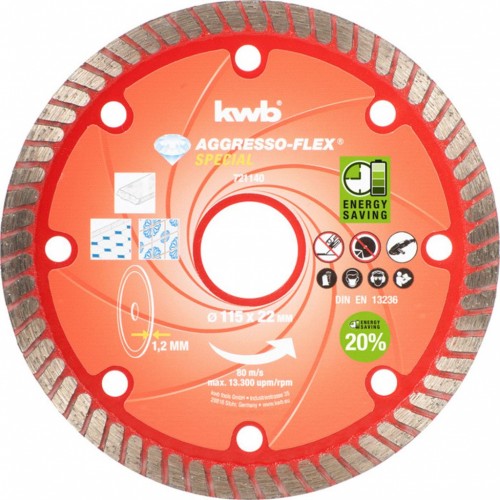 EINHELL Disk rezný diamantový X.THIN115X1,2 KWB 721140 EINHELL Disk rezný diamantový X.THIN115X1,2 KWB 721140