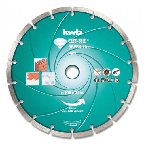 EINHELL KWB GREEN LINE kotúč rezný diamantový 115x22 mm 798140 EINHELL KWB GREEN LINE kotúč rezný diamantový 115x22 mm 798140