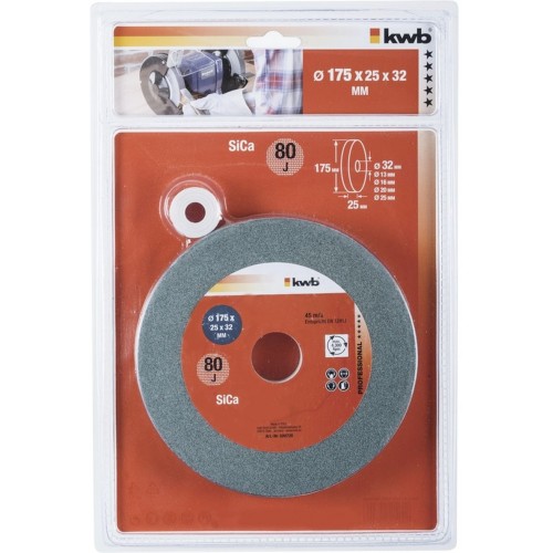 EINHELL Kotúč brúsny k dvojkotúčovej brúske 175x25 zrnitosť 80 KWB 509720