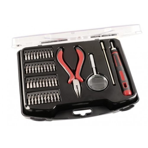 Einhell KWB set náradia a bity s lupou pre presnú prácu 44-dielny 117200