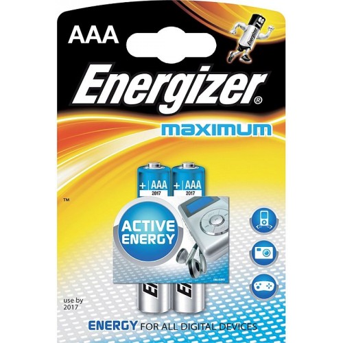 ENERGIZER Alkalické tužkové batérie Maximum LR03 / 2 2xAAA 35032913 ENERGIZER Alkalické tužkové batérie Maximum LR03 / 2 2xAAA 35032913