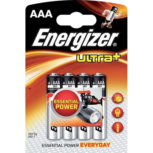 ENERGIZER Alkalické tužkové batérie Ultra + LR03 / 4 4xAAA 35035757 ENERGIZER Alkalické tužkové batérie Ultra + LR03 / 4 4xAAA 35035757