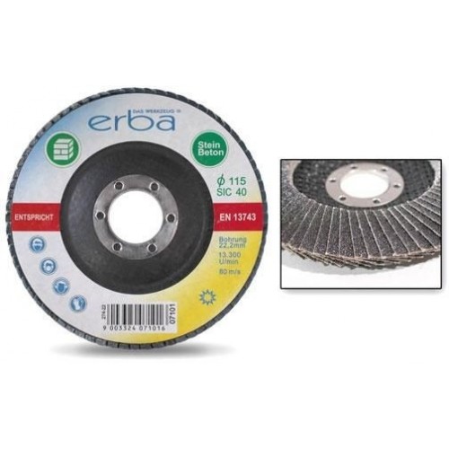 ERBA Lamelový brúsny kotúč na kameň 115 mm SiC40 ER-07101