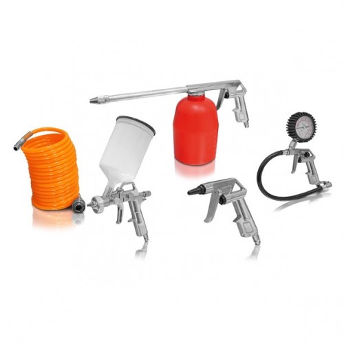 ERBA Sada pneumatického príslušenstva ku kompresoru 5 ks ER-20018