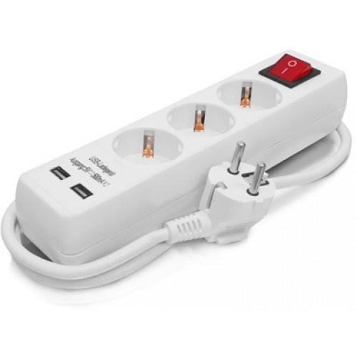 ERBA Predlžovačka 1,4 m, 3 x zásuvka, 2 x USB ER-27004 ERBA Predlžovačka 1,4 m, 3 x zásuvka, 2 x USB ER-27004