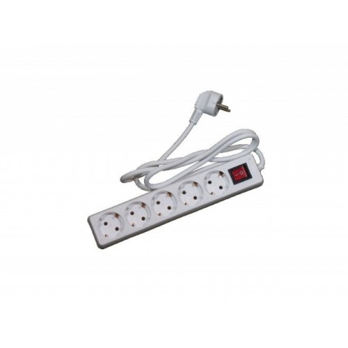 ERBA Predlžovačka 1,4 m, 5 x zásuvka s vypínačom ER-27012