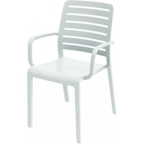 EVOLUTIF CHARLOTTE Country záhradná stolička, 55 x 57 x 86 cm, biela 17200307