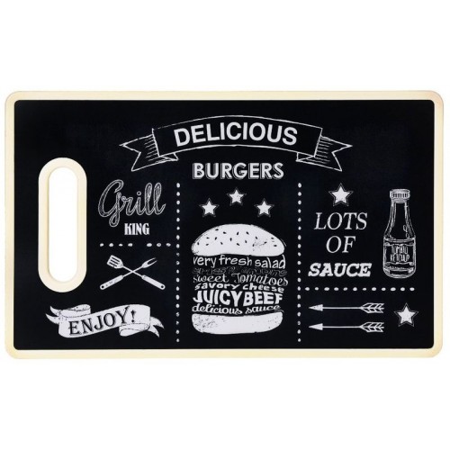 EXCELLENT Doska na krájanie Burgers 36 x 22 cm KO-170424080burg