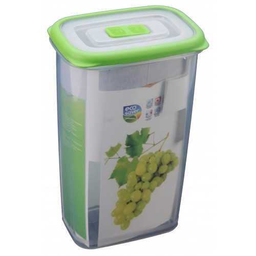EXCELLENT Dóza plastová 1,8 l, transparentná / zelená KO-030000100 EXCELLENT Dóza plastová 1,8 l, transparentná / zelená KO-030000100