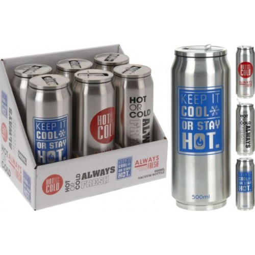 ENT Termofľaša na nápoje 500 ml nerez červená KO-YN1700210